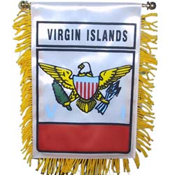 Virgin Islands Car Flag Mini Banner 